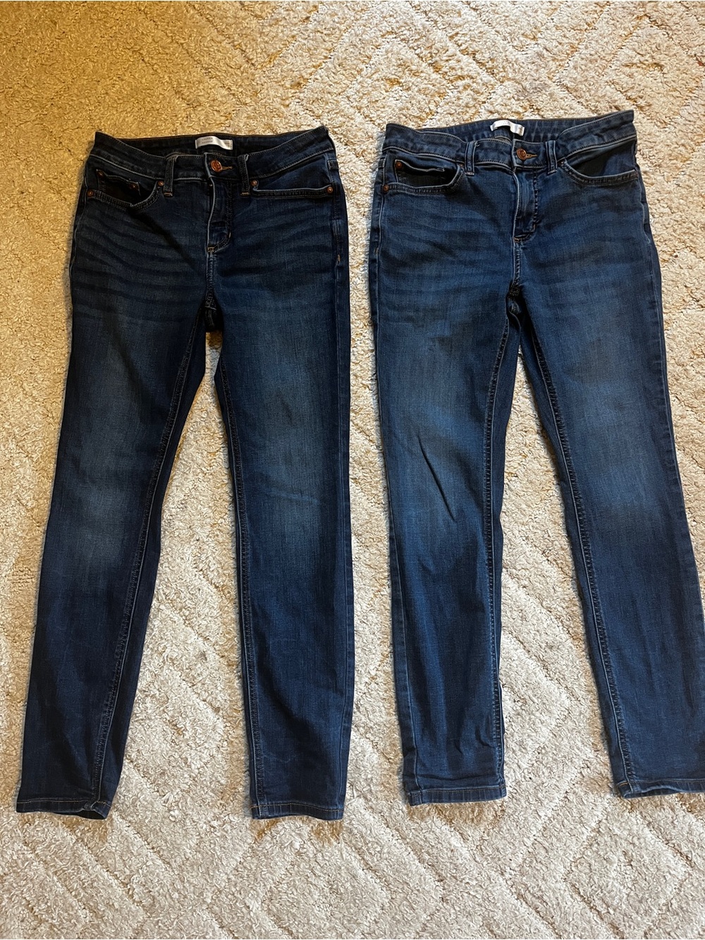 2 pair LAUREN CONRAD skinny fit jeans size 6 women's